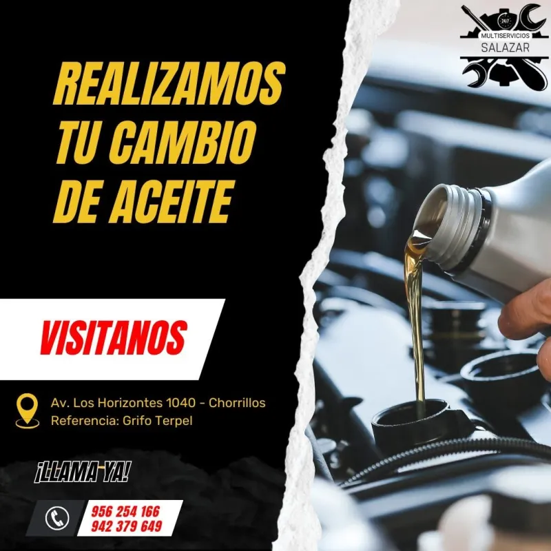 Promoción de cambio de aceite